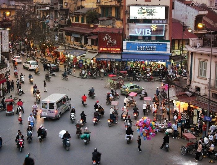 vietnam hanoi rush hour