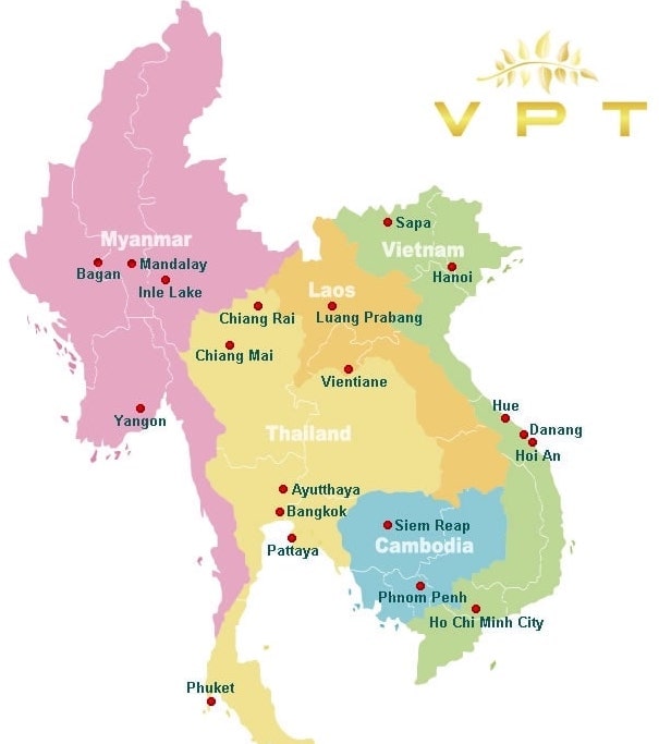 map of Indochina
